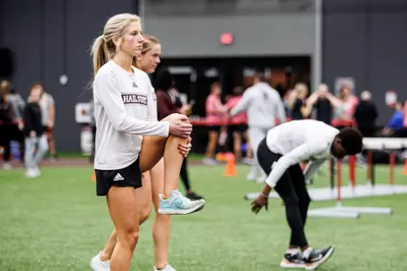 BIRMINGHAM, AL - January 25, 2024 - Mississippi State Middle Distance Runner Gabrielle Boulay during the Razorback Invitational at the Randal Tyson Track Center in Fayetteville, AR. Photo by Will Porada