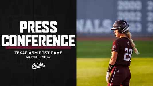 Softball Postgame Press Conference Graphic 3/16/24