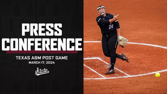 Softball Postgame Press Conference Graphic 3/17/24