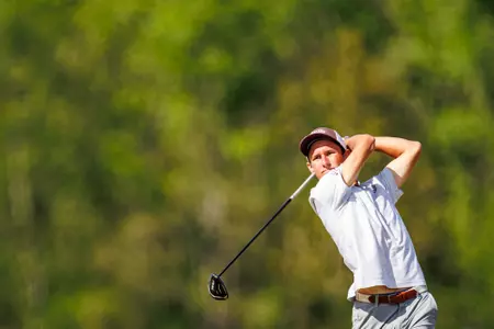 WEST POINT, MS - April 15, 2024 - Mississippi State's Hunter Logan during the Mossy Oak Collegiate at Mossy Oak in West Point, MS. Photo By Mike Mattina
