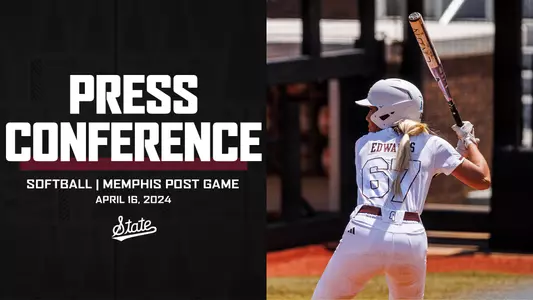 Softball postgame press conference graphic 4/16/24