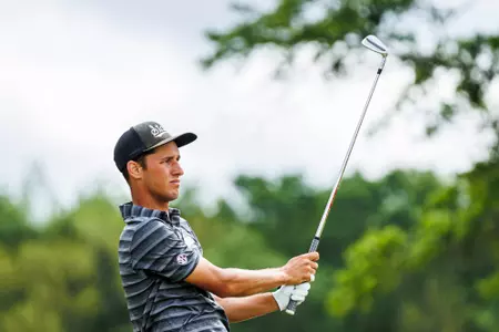 WEST POINT, MS - April 16, 2024 - Mississippi State's Hunter Logan during the Mossy Oak Collegiate at Mossy Oak in West Point, MS. Photo By Jaden Powell