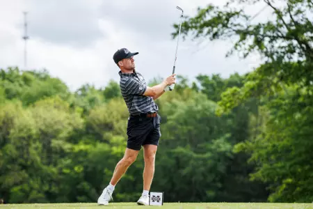 WEST POINT, MS - April 16, 2024 - Mississippi State's Harrison Davis during the Mossy Oak Collegiate at Mossy Oak in West Point, MS. Photo By Jaden Powell
