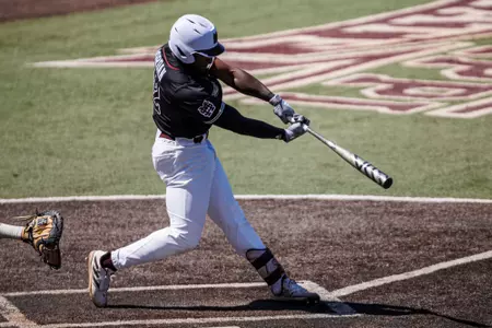 STARKVILLE, MS - April 21, 2024 - Mississippi State Outfielder Dakota Jordan (#42) during the game between the Auburn and the Mississippi State Bulldogs at Dudy Noble Field at Polk-Dement Stadium in Starkville, MS. Photo By Will Porada