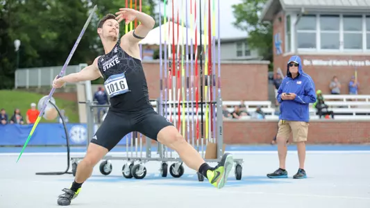 Franck Di Sanza javelin throw at NCAA East First Rounds
