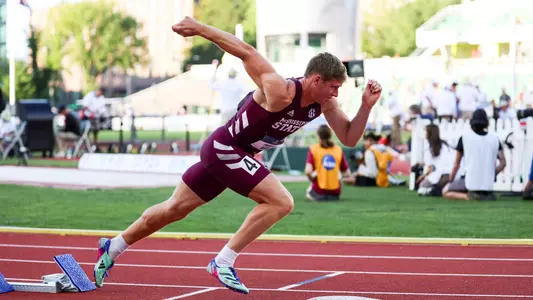 Peyton Bair running at the NCAA Championship
