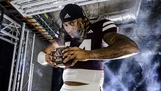 STARKVILLE, MS - July 18, 2024 - Mississippi State Linebacker Branden Jennings (#44) during Production Days at Davis Wade Stadium at Scott Field in Starkville, MS. Photo By Bryce Mitchell