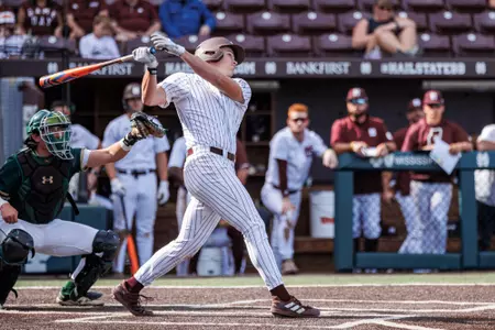 Jace Norton STARKVILLE, MS - October 21, 2023 - Mississippi State Infielder Jace Norton (#24) during the game between the UAB Blazers and the Mississippi State Bulldogs at Dudy Noble Field at Polk-Dement Stadium in Starkville, MS. Photo By Will Porada