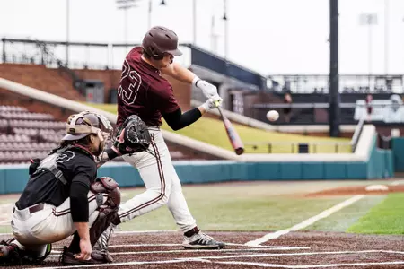 Jackson Owen STARKVILLE, MS - January 26, 2024 - Mississippi State Catcher Jackson Owen (#23) during the scrimmage at Dudy Noble Field at Polk-Dement Stadium in Starkville, MS. Photo By Mike Mattina