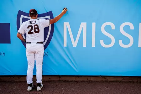 Gage Haley PEARL, MS - May 01, 2024 - Mississippi State Pitcher Gage Haley (#28) during the game between the Ole Miss Rebels and the Mississippi State Bulldogs at Trustmark Park in Pearl, MS. Photo By Jaden Powell