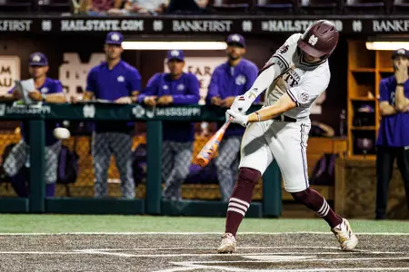 Michael O'Brien STARKVILLE, MS - May 14, 2024 - Mississippi State Outfielder Michael O'Brien (#32) during the game between the North Alabama Lions and the Mississippi State Bulldogs at Dudy Noble Field at Polk-Dement Stadium in Starkville, MS. Photo By Mike Mattina