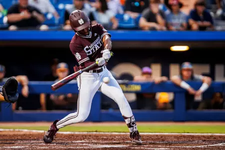 Ethan Pulliam HOOVER, AL - May 24, 2024 - Mississippi State Infielder/Outfielder Ethan Pulliam (#41) during the SEC Tournament game between the Tennessee Volunteers and Mississippi State Bulldogs at MetLife Stadium in Hoover, AL. Photo By Jaden Powell
