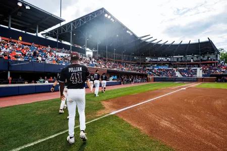 Ethan Pulliam CHARLOTTESVILLE, VA - June 02, 2024 - Mississippi State Infielder/Outfielder Ethan Pulliam (#41) during the NCAA Regional game between the Mississippi State Bulldogs and the Virginia Cavaliers at Davenport Field at Disharoon Park in Charlottesville, VA. Photo By Jaden Powell