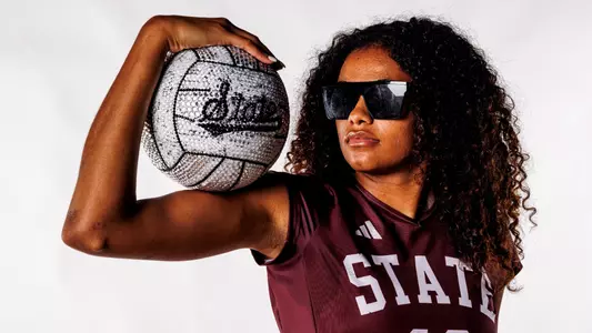 STARKVILLE, MS - July 22, 2024 - Mississippi State Power Hitter Arianna Beckham (#13) during 2024-2025 Volleyball Production Day at the Newell-Grissom Building in Starkville, MS. Photo By Mike Mattina