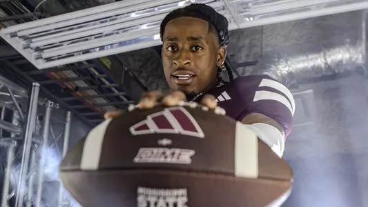 STARKVILLE, MS - July 19, 2024 - Mississippi State Wide Receiver Kevin Coleman (#3) during Production Days at Davis Wade Stadium at Scott Field in Starkville, MS. Photo By Bryce Mitchell