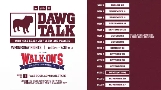 2024 Dawg Talk with Jeff Lebby Graphic