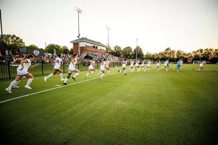 Mississippi State Soccer Team Runout Versus Texas