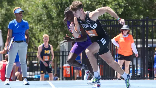 GAINESVILLE, FL - April 13, 2024 - Mississippi State Middle Distance Runner Daniel Joyce during the Tom Jones Invitational  at James G. Pressly Stadium, Percy Beard Track in Gainesville, FL. Photo By Chloe Hyde