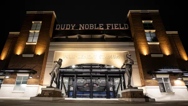 STARKVILLE, MS - February 16, 2019 - Dudy Noble Field at Polk-Dement Stadium in Starkville, MS. Photo By Kelly Donoho