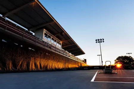 STARKVILLE, MS - April 12, 2023 - Sun Rises at AJ Pitts Tennis Centre in Starkville, MS. Photo By Jaden Powell