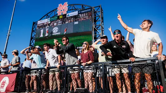 STARKVILLE, MS - April 21, 2024 - Mississippi State Fans during the game between the Auburn Tigers and the Mississippi State Bulldogs at Dudy Noble Field at Polk-Dement Stadium in Starkville, MS. Photo By Mike Mattina