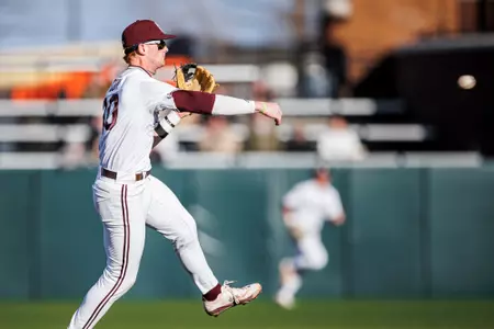 STARKVILLE, MS - March 05, 2025 - Mississippi State Infielder Dylan Cupp (#10) during the game between the Southern Miss Golden Eagles and the Mississippi State Bulldogs at Dudy Noble Field at Polk-Dement Stadium in Starkville, MS. Photo By Will Porada