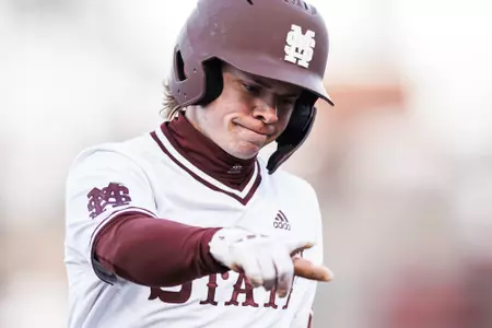 STARKVILLE, MS - March 05, 2025 - Mississippi State Outfielder Bryce Chance (#38) during the game between the Southern Miss Golden Eagles and the Mississippi State Bulldogs at Dudy Noble Field at Polk-Dement Stadium in Starkville, MS. Photo By Will Porada