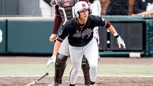 STARKVILLE, MS - February 23, 2025 - Mississippi State Infielder Ace Reese (#3) during the game between the Missouri State Bears and the Mississippi State Bulldogs at Dudy Noble Field at Polk-Dement Stadium in Starkville, MS. Photo By Taylor Sullivan