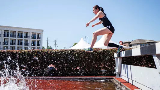STARKVILLE, MS - April 12, 2025 - Mississippi State Distance Runner Madelyn Keating during the Crimson Tide Invitational at the Sam Bailey Track & Field Stadium in Tuscaloosa, AL. Photo By Will Porada
