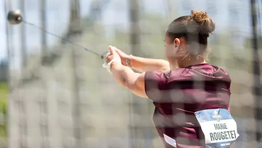 EUGENE, OR - June 12, 2025 - Mississippi State Thrower Marie Rougetet during the 2025 NCAA Track & Field Championships at Hayward Field. Photo By Howard Lao