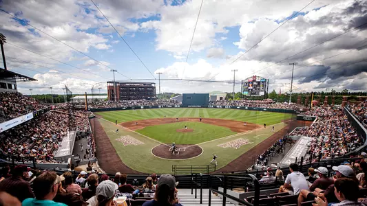STARKVILLE, MS - May 03, 2025 - Mississippi State Fans during the game between the Kentucky Wildcats and the Mississippi State Bulldogs at Dudy Noble Field at Polk-Dement Stadium in Starkville, MS. Photo By Mike Mattina