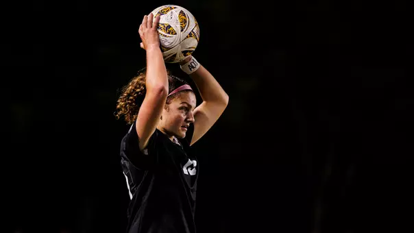 STARKVILLE, MS - September 12, 2025 - Mississippi State Midfielder/Defender Kennedy Husbands (#19) during the match between the Tennessee Volunteers and the Mississippi State Bulldogs at the MSU Soccer Field in Starkville, MS. Photo By Mike Mattina