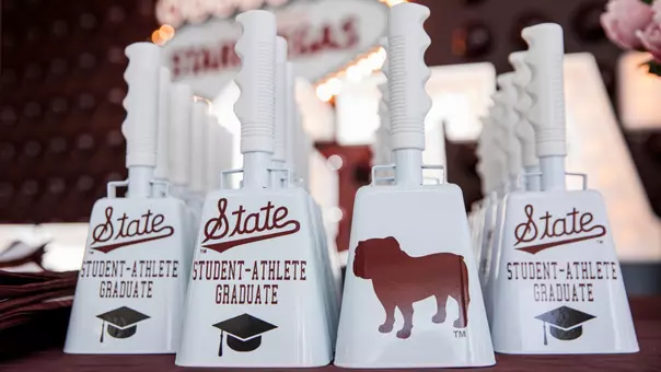 STARKVILLE, MS - December 11, 2025 - The Mississippi State Bulldogs during the 2025 Fall Graduation Brunch at Humphrey Coliseum in Starkville, MS. Photo By Mike Mattina