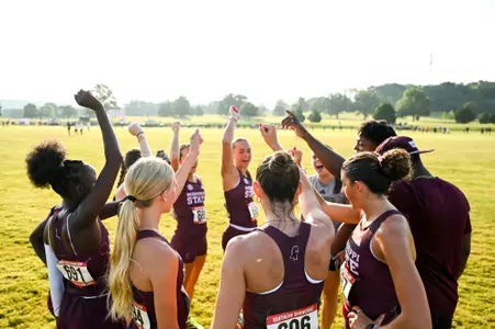 Cross Country Team Huddle