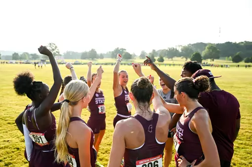 Cross Country Team Huddle