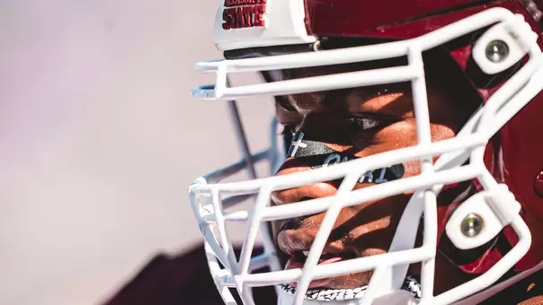 Mississippi State Offensive Lineman Jakheem Shumpert-Perkins #55 Shumpert-Perkins55