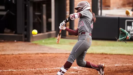 STARKVILLE, MS - February 15, 2026 - Mississippi State Catcher Des Rivera (#23) during the game between the North Texas Mean Green and the Mississippi State Bulldogs at Nusz Park in Starkville, MS. Photo By Jordan Madrid