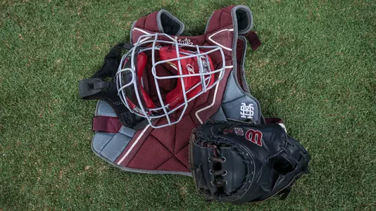 ARLINGTON, TX - February 27, 2026 - The Mississippi State Bulldogs cater gear during the game between the Arizona State Sun Devils and the Mississippi State Bulldogs at Globe Life Field in Arlington, TX. Photo By Mario Terrana