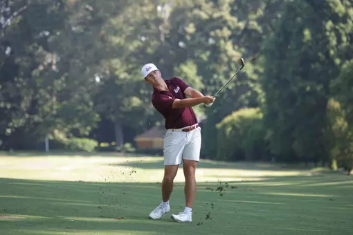 BERMUDA RUN, NC - May 20, 2026 - Mississippi State's Dain Richie during the 2026 NCAA Men’s Golf Regionals at Bermuda Run Country Club in Bermuda Run, NC. Photo By Andy Mead