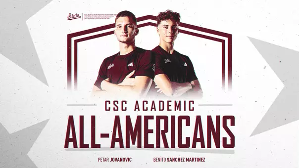 Jovanovic and Sanchez Martinez 2026 CSC Academic All-Americans