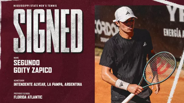 Men's Tennis Signee Segundo Goity Zapico 2026