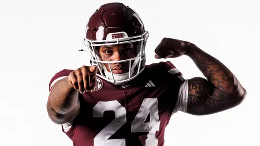 STARKVILLE, MS - June 24, 2026 - Mississippi State Running Back Fluff Bothwell (#24) during 2026-2027 Football Production Day at the Holliman Athletic Center at Mississippi State University in Starkville, MS. Photo By Mike Mattina