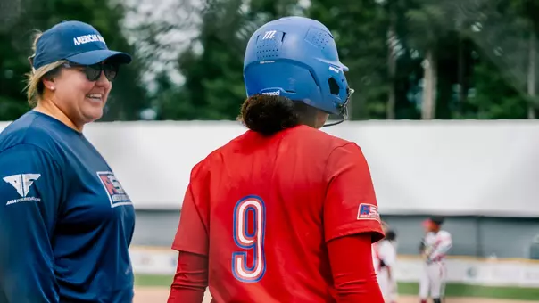 Samantha Ricketts and Kiarra Sells with Team American Samoa