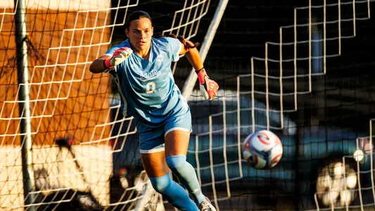 STARKVILLE, MS - August 27, 2026 - Mississippi State Goal Keeper Jenny Harrison (#0) during the match between the Oklahoma State Cowgirls and the Mississippi State Bulldogs at the MSU Soccer Field in Starkville, MS. Photo By Mike Mattina
