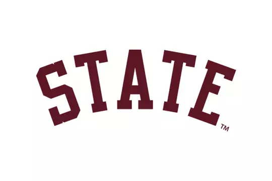 Arched State Logo Maroon