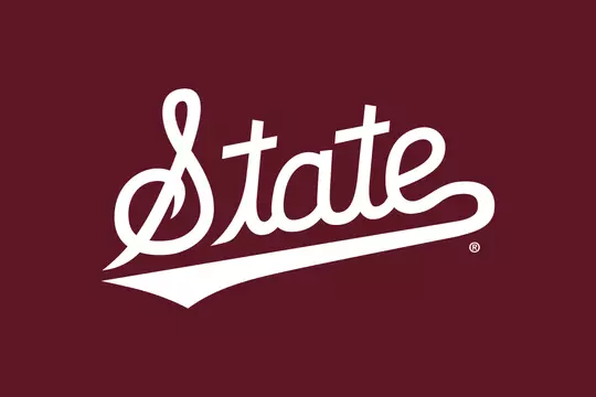 Script State Logo White
