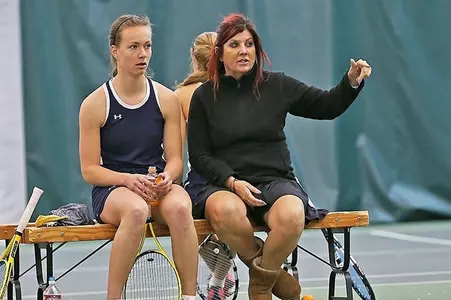 Laura Middel and Coach Denise Albrecht