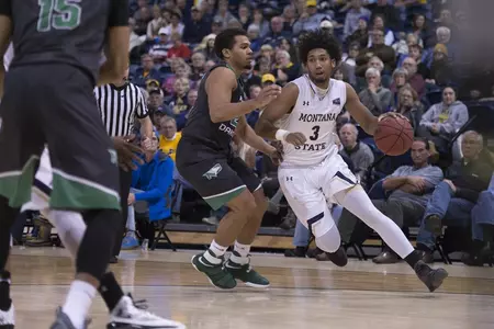 Tyler Hall drives vs UND