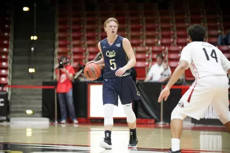 Harald Frey dribbles at SUU