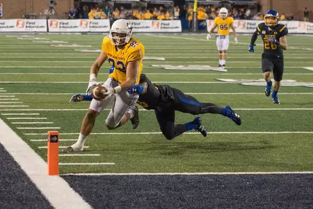 Mitch Herbert about to score